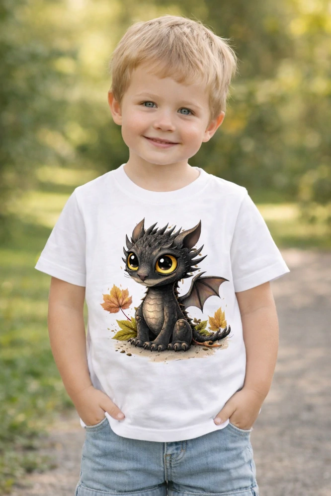 🐉 Dětské tričko Dráček Podzimníček